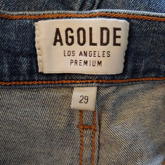 AGOLDE Sophie Distressed High Rise Skinny Crop size 29 - Picture 13 of 15